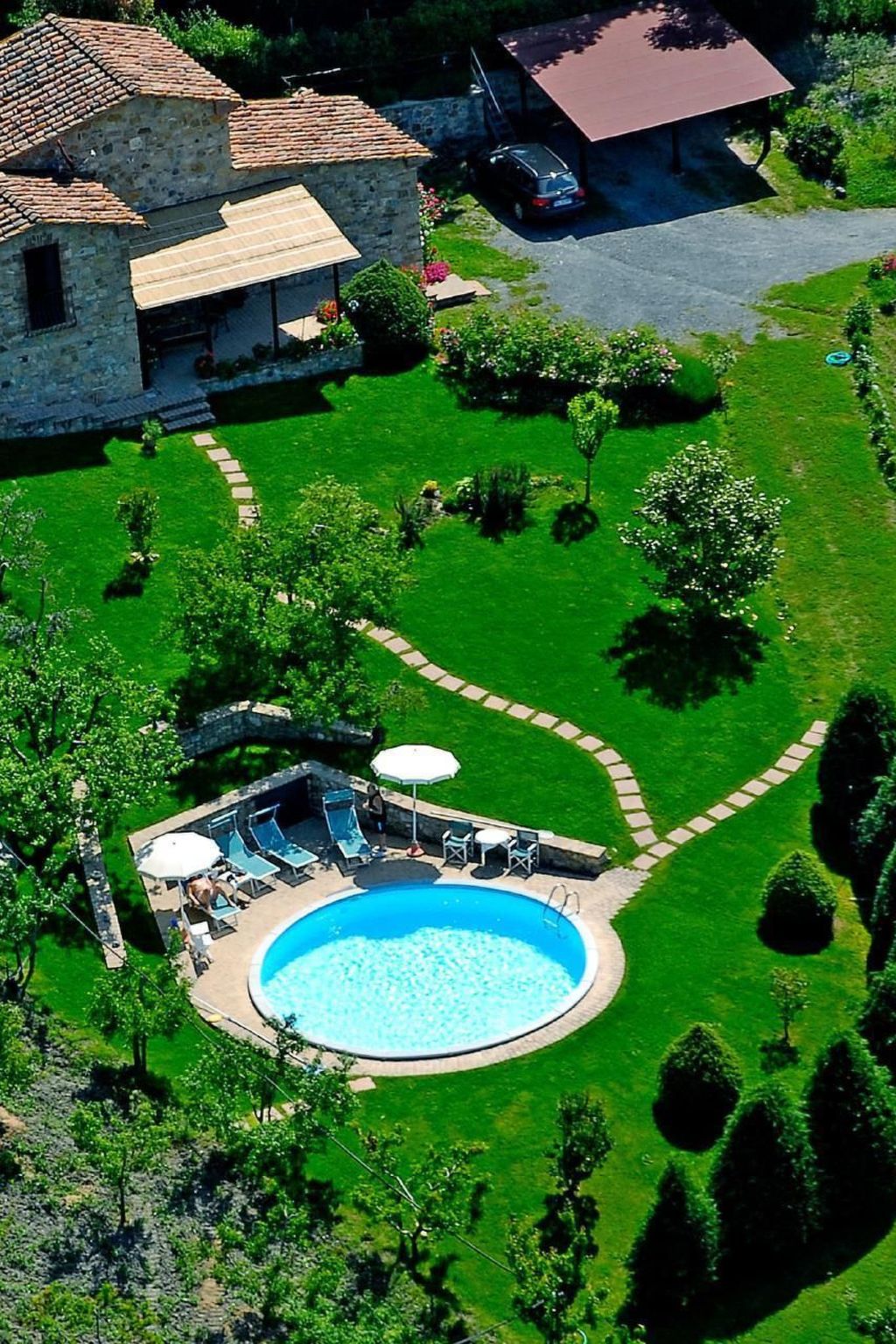 Vakantiehuis met privé zwembad in Montecastello (Italië) voor 4 personen
