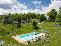 Authentiek Toscaans stenen huisje op 950m hoogte met zwembad en uitzicht - thumbnail 1