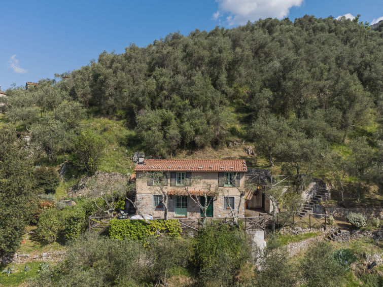5-persoons rustieke boerderij La Capannella in Camaiore met uitzicht in Camaiore