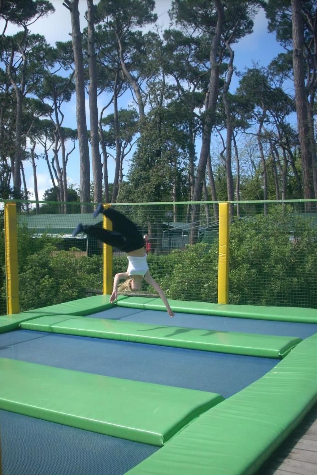 Mobilheim auf einem Campingplatz in der Nähe des Meeres, Pisa,-Draußen