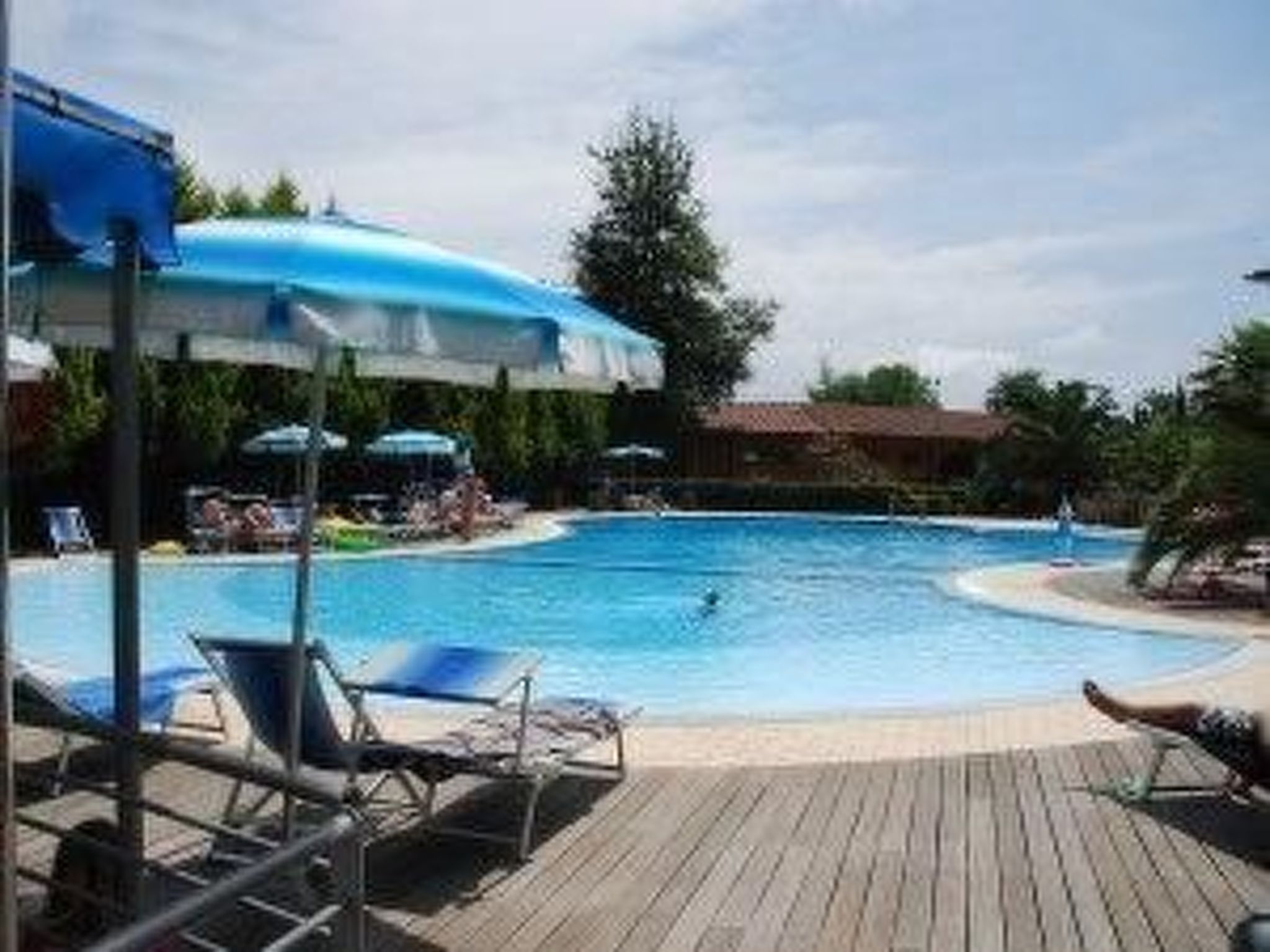 Mobilheim auf einem Campingplatz in der Nähe des Meeres, Pisa,-Draußen