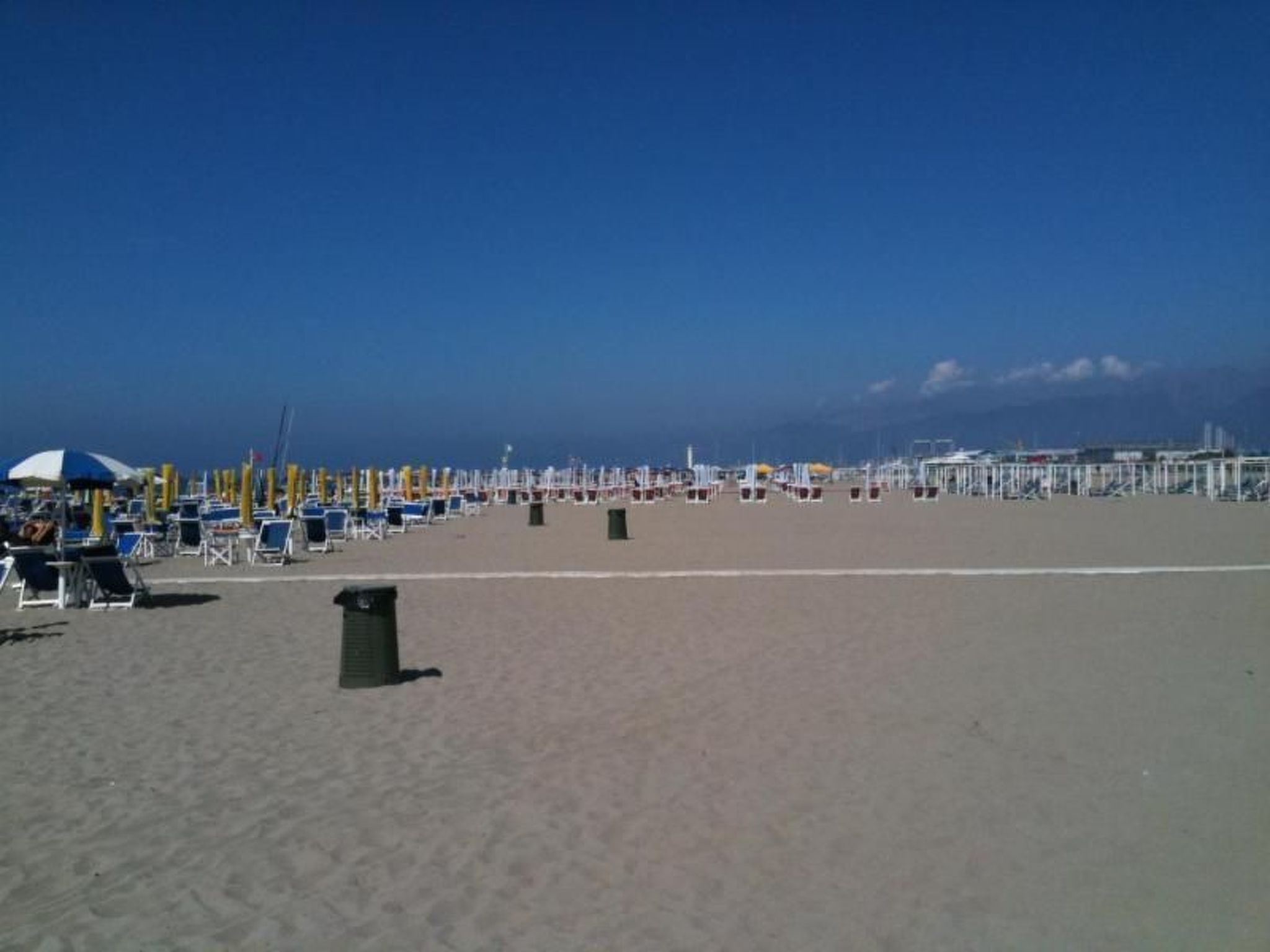 Mobilheim auf einem Campingplatz in der Nähe des Meeres, Pisa,-Draußen