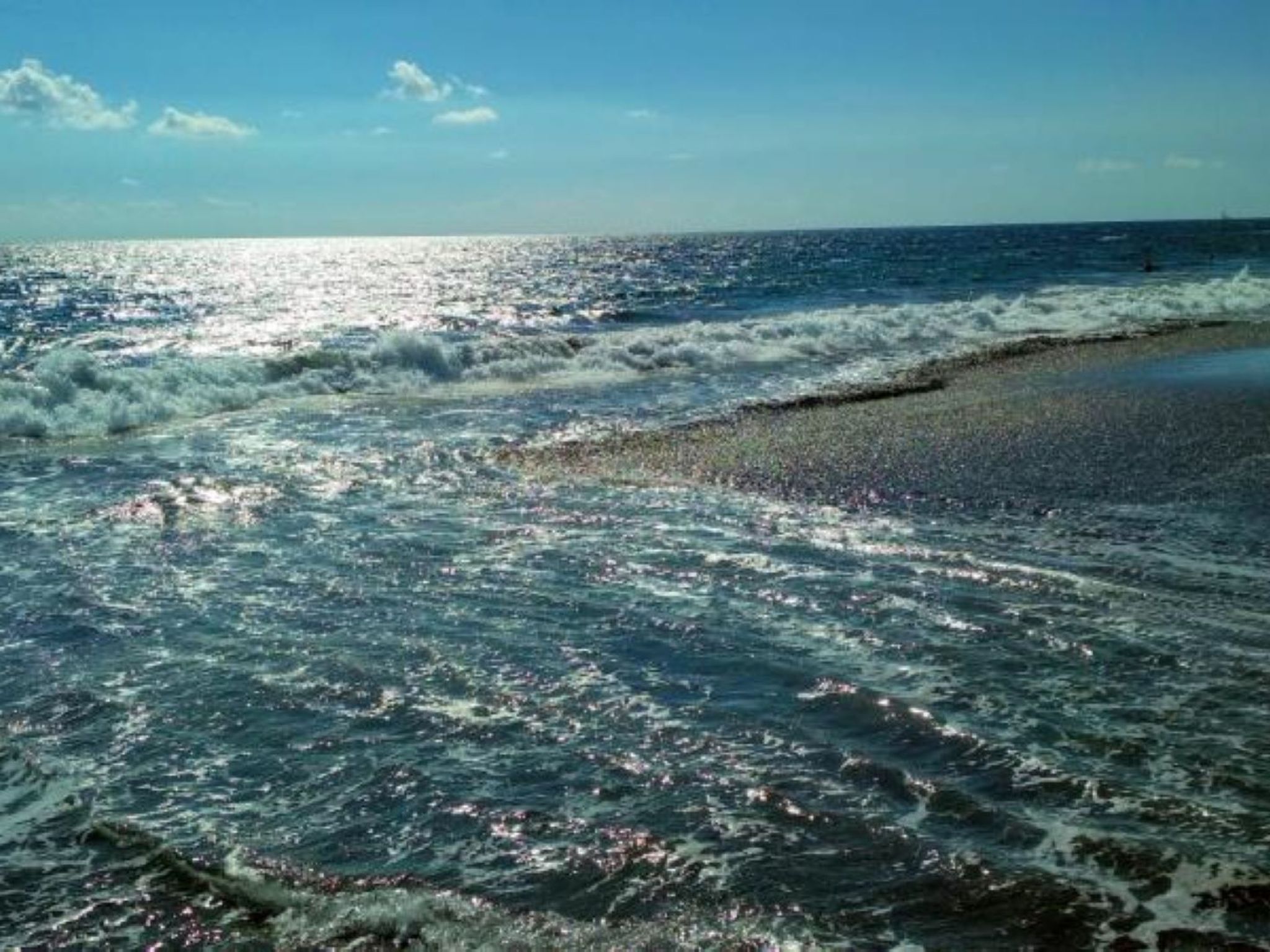 Bungalow aus Holz mit Veranda und nah am Strand.