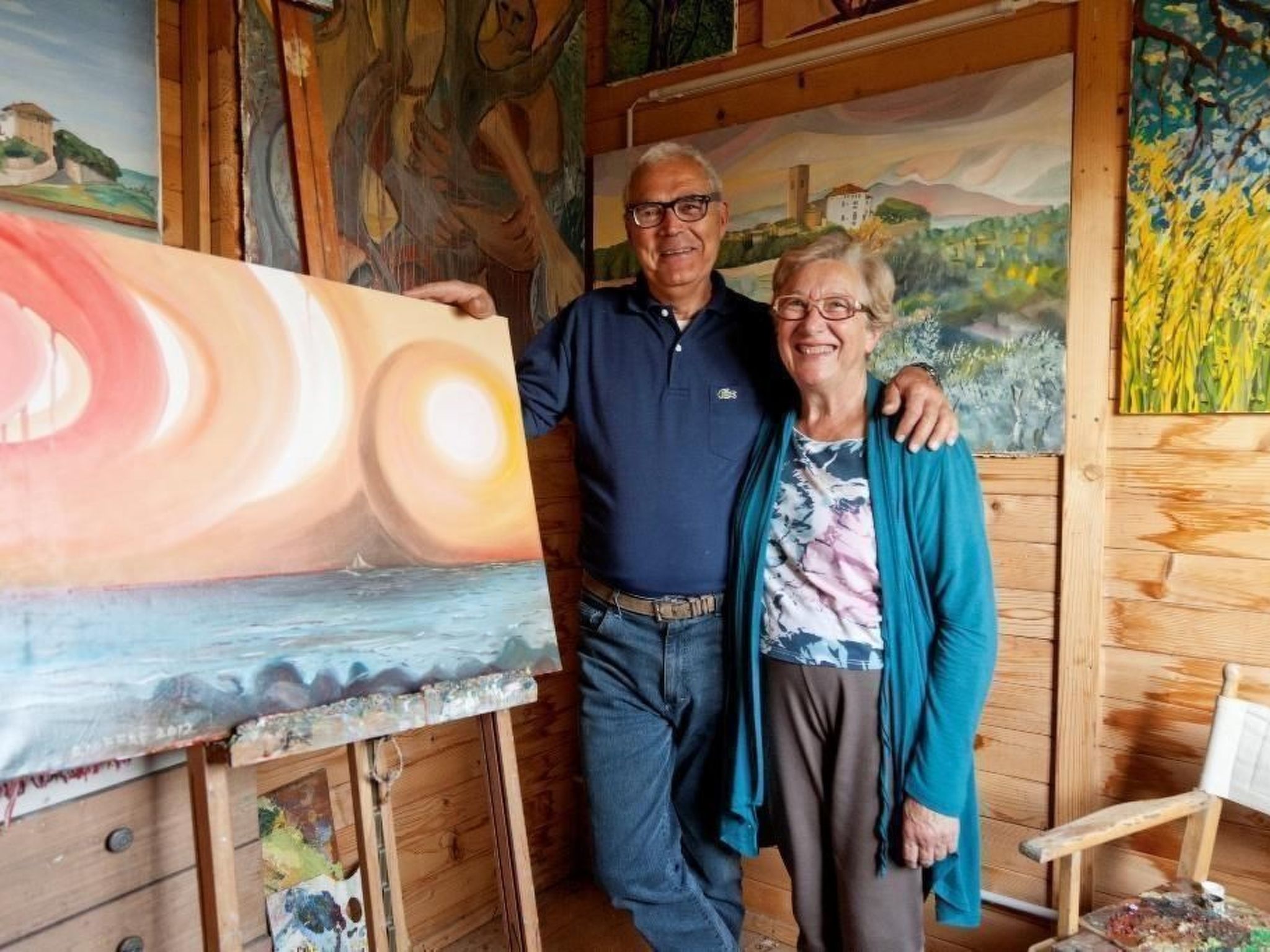 Toskanische Villa 14 Personen Ultra-Panoramapool-Binnen