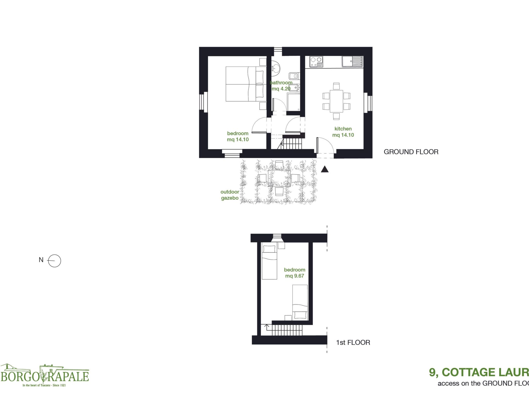 Cottage 'Laura' mit privatem Garten und Grill-Binnen