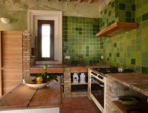 Licht appartement met gedeeld zwembad en uitzicht bij Volterra - thumbnail 1