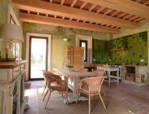 Licht appartement met gedeeld zwembad en uitzicht bij Volterra - thumbnail 2