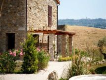 Licht appartement met gedeeld zwembad en uitzicht bij Volterra - thumbnail 4