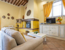 Gerenoveerd landhuis met privétuin en gedeeld zwembad in Chianti - thumbnail 5