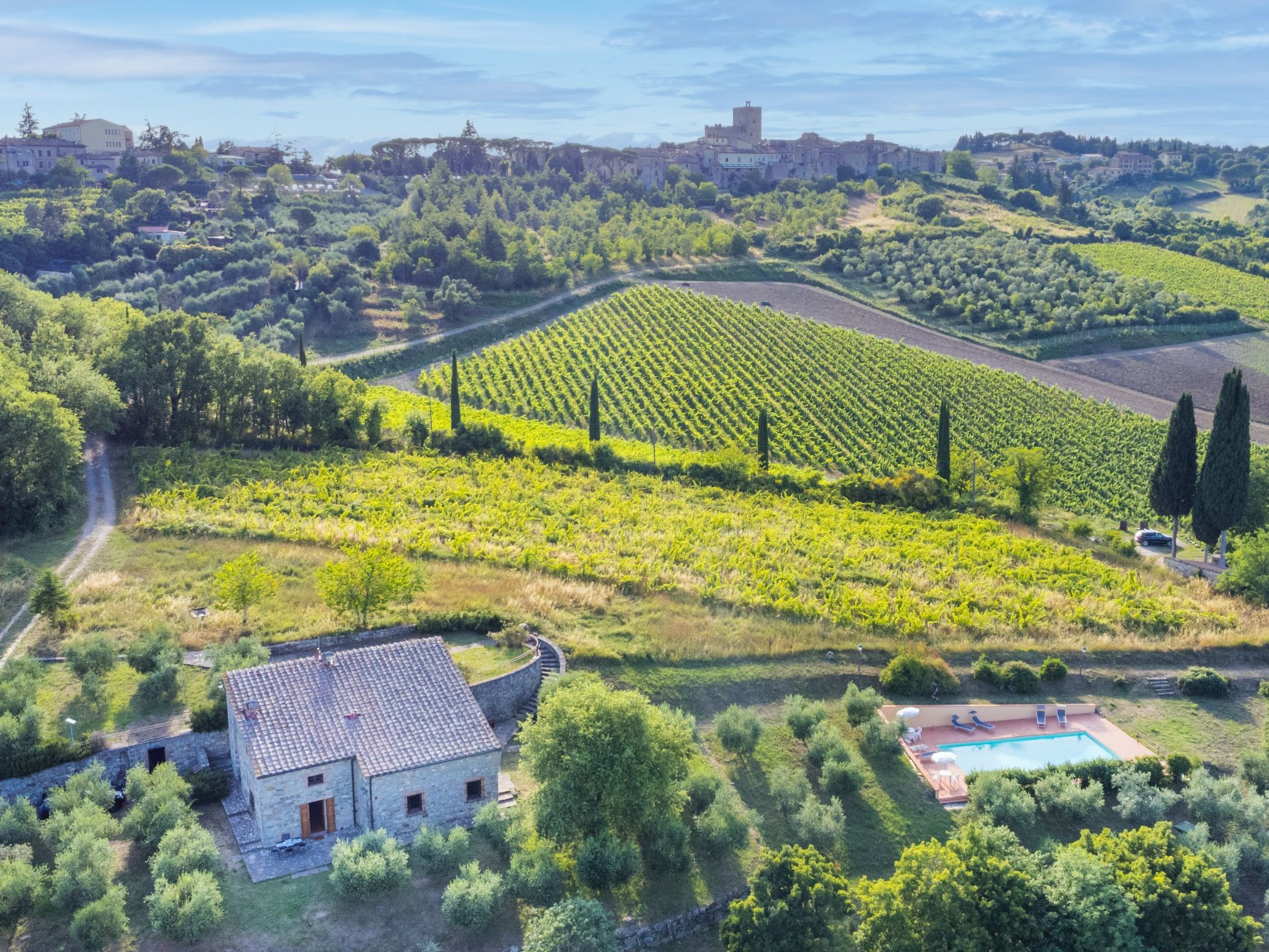 Ferme Cerretino Oliveto – Vue aérienne, photo 38 sur 47