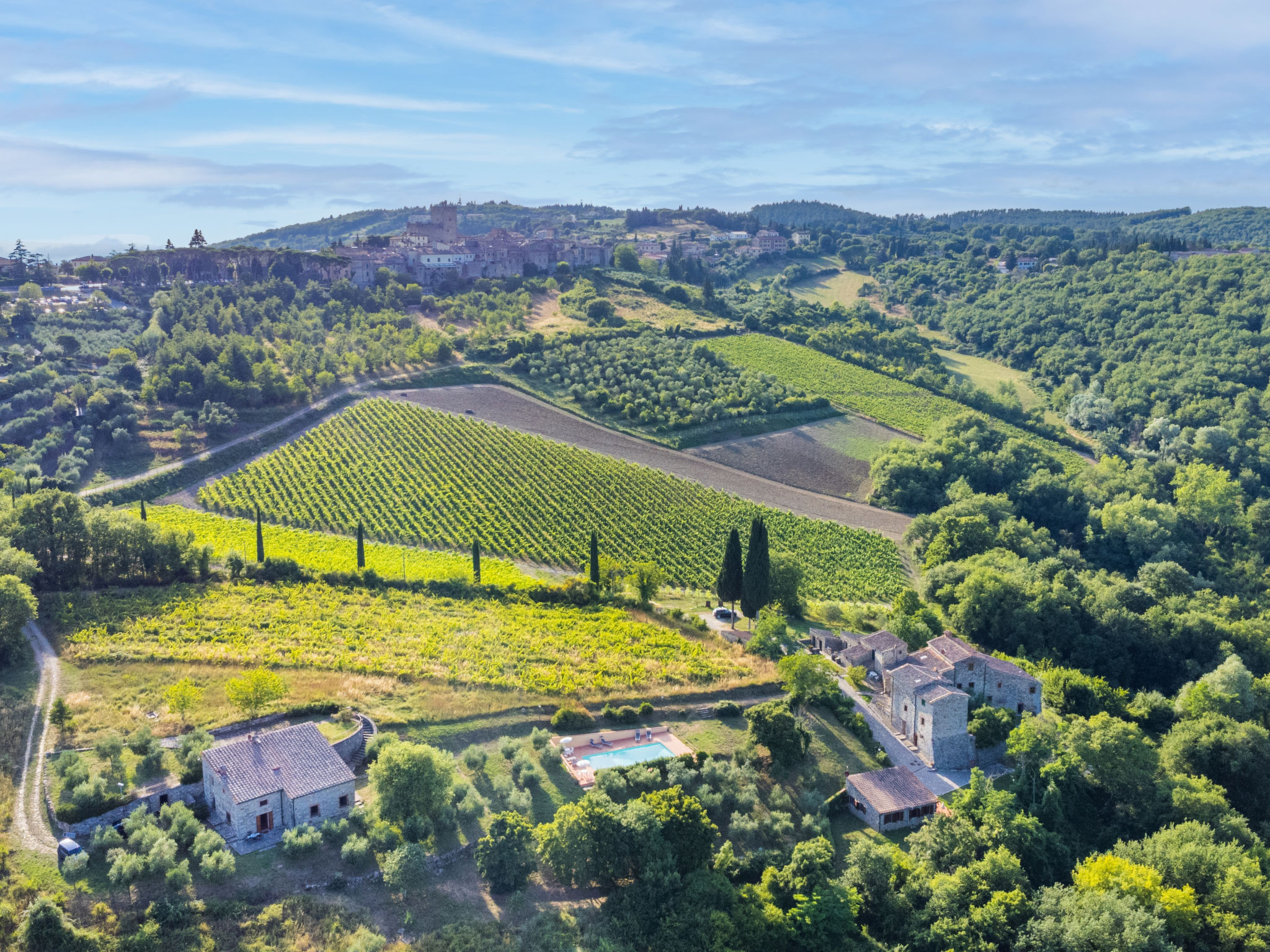 Ferme Cerretino Oliveto – Vue aérienne, photo 33 sur 47