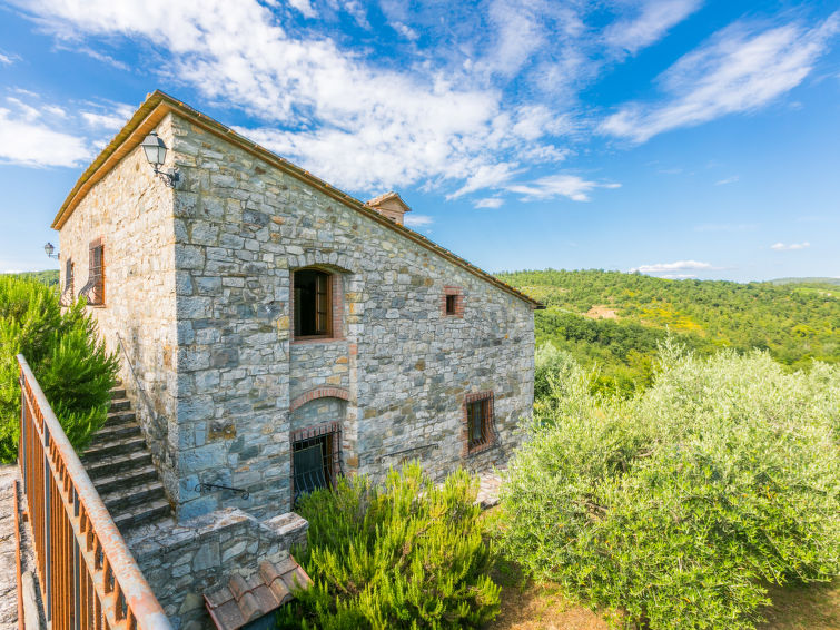 Op 1 km van het centrum: Ruime boerderij met zwembad in Castellina in Chianti in Castellina in Chianti
