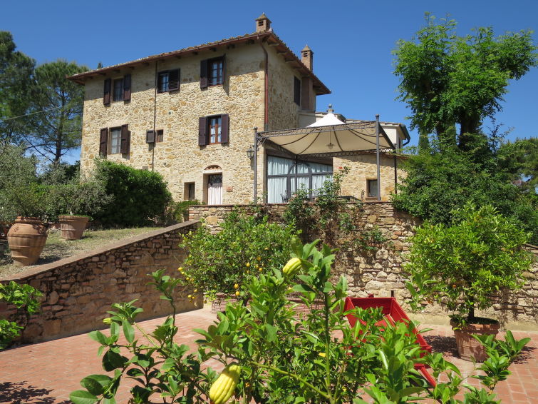 Privézwembad bij rustieke boerderij Il Sangiovese in San Gimignano in San Gimignano