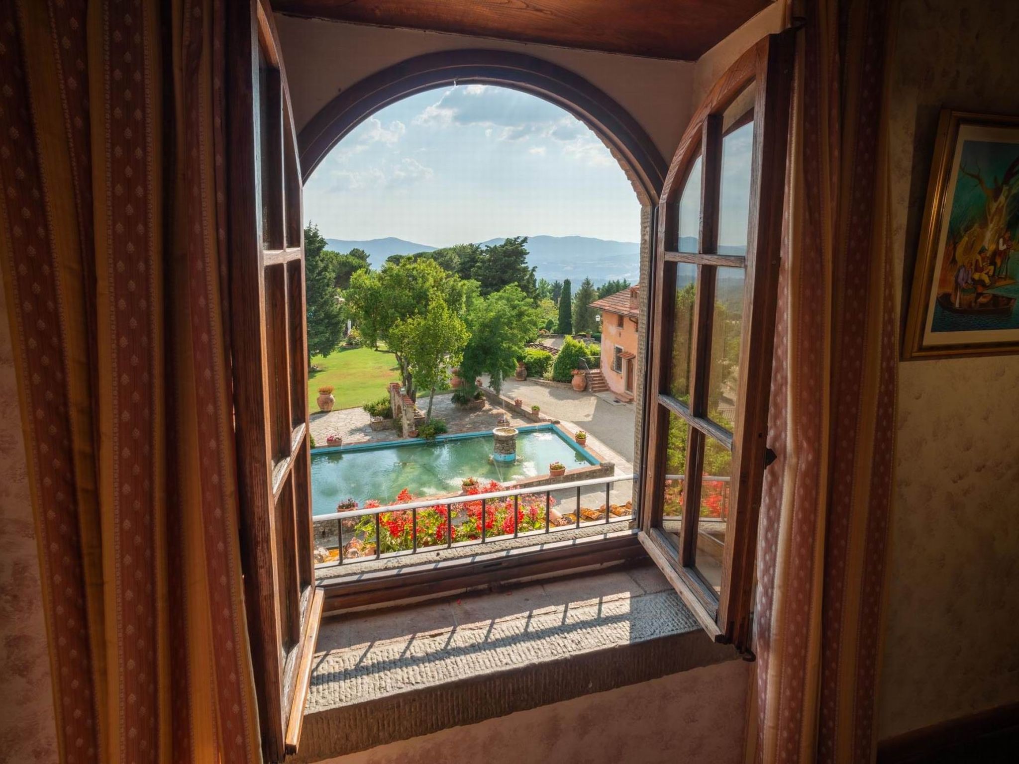 Unterkunft in der Residenz, Schwimmbad, Tennis, Restaurant-Dehors