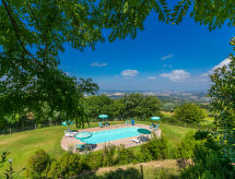 Authentiek Toscaans landhuis met privézwembad en panoramisch uitzicht bij San Gimignano - thumbnail 2