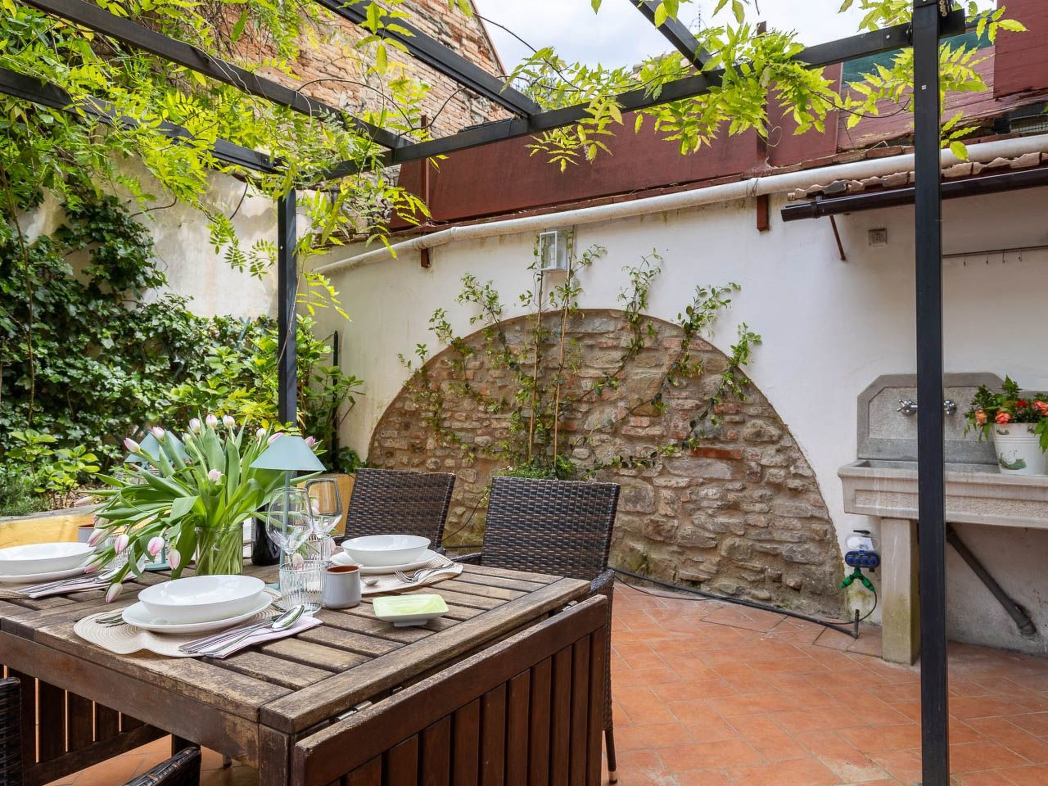 Das Patio-Haus-Dedans