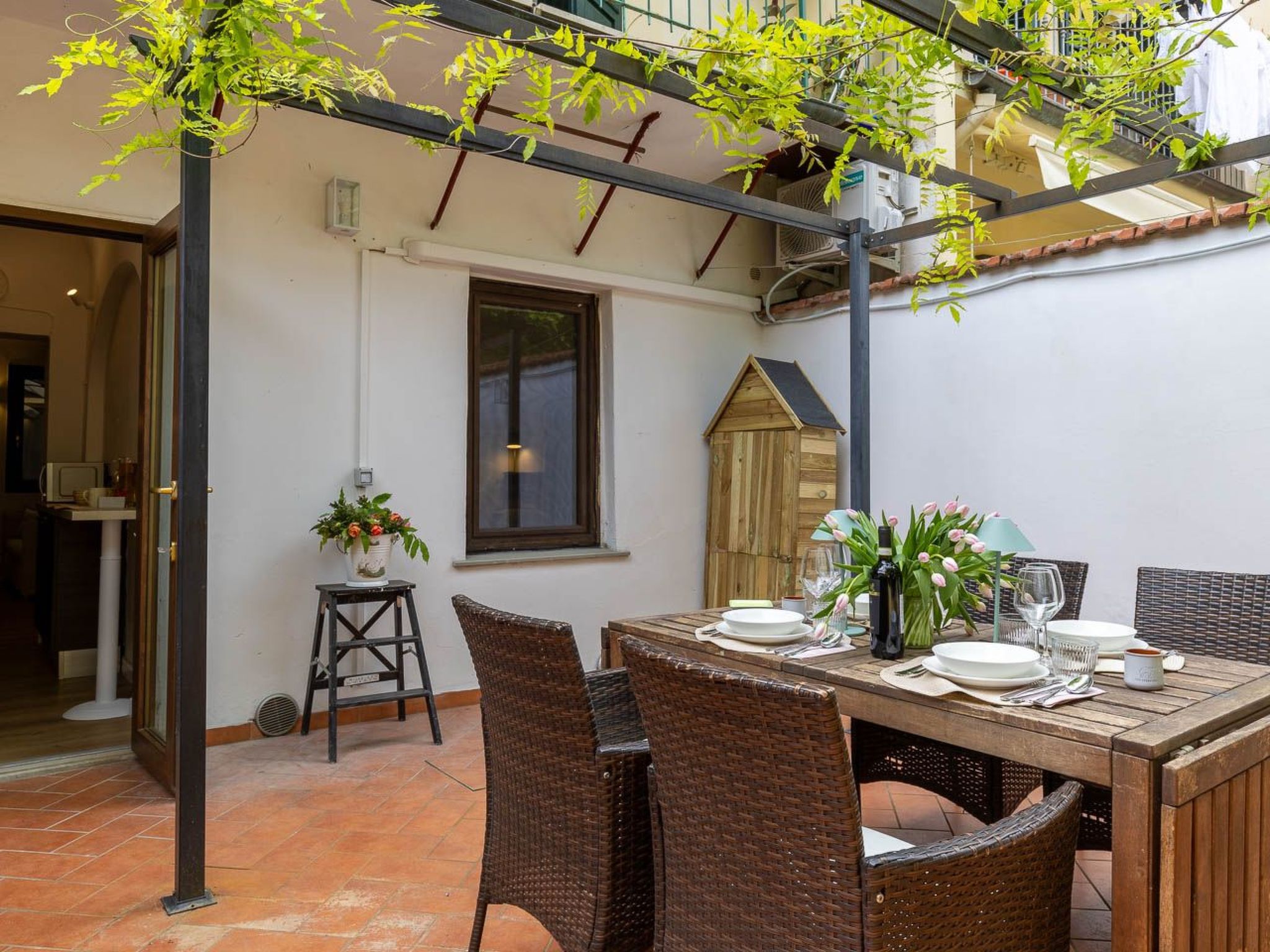 Das Patio-Haus-Dedans