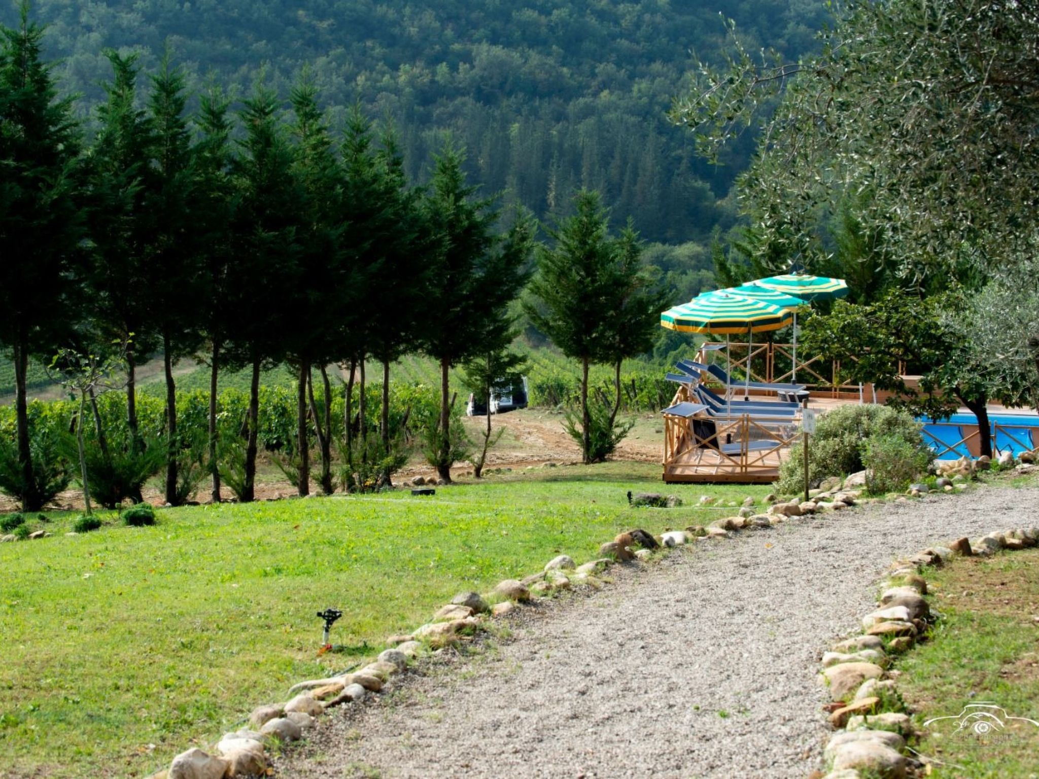 Acquapietra Villa Florenz mit Weinbergen und Pool