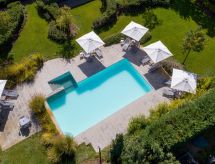 Rosa Wohnung in Ca de Frati Residenz: vrijstaand Toscaans huis met zwembad - thumbnail 3