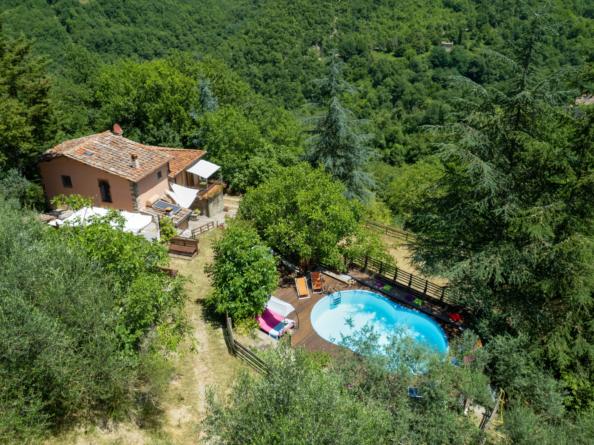 Vakantiehuis met privé zwembad in Borgo San Lorenzo (Italië) voor 8 personen