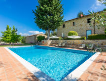 Romantisch Toscaans appartement in eeuwenoud landhuis bij San Donato in Poggio - thumbnail 2