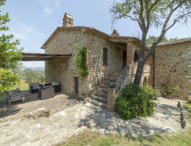 Historische villa met panoramisch uitzicht over de Val d'Orcia - thumbnail 3
