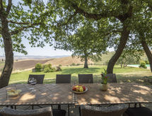 Historische villa met panoramisch uitzicht over de Val d'Orcia - thumbnail 5