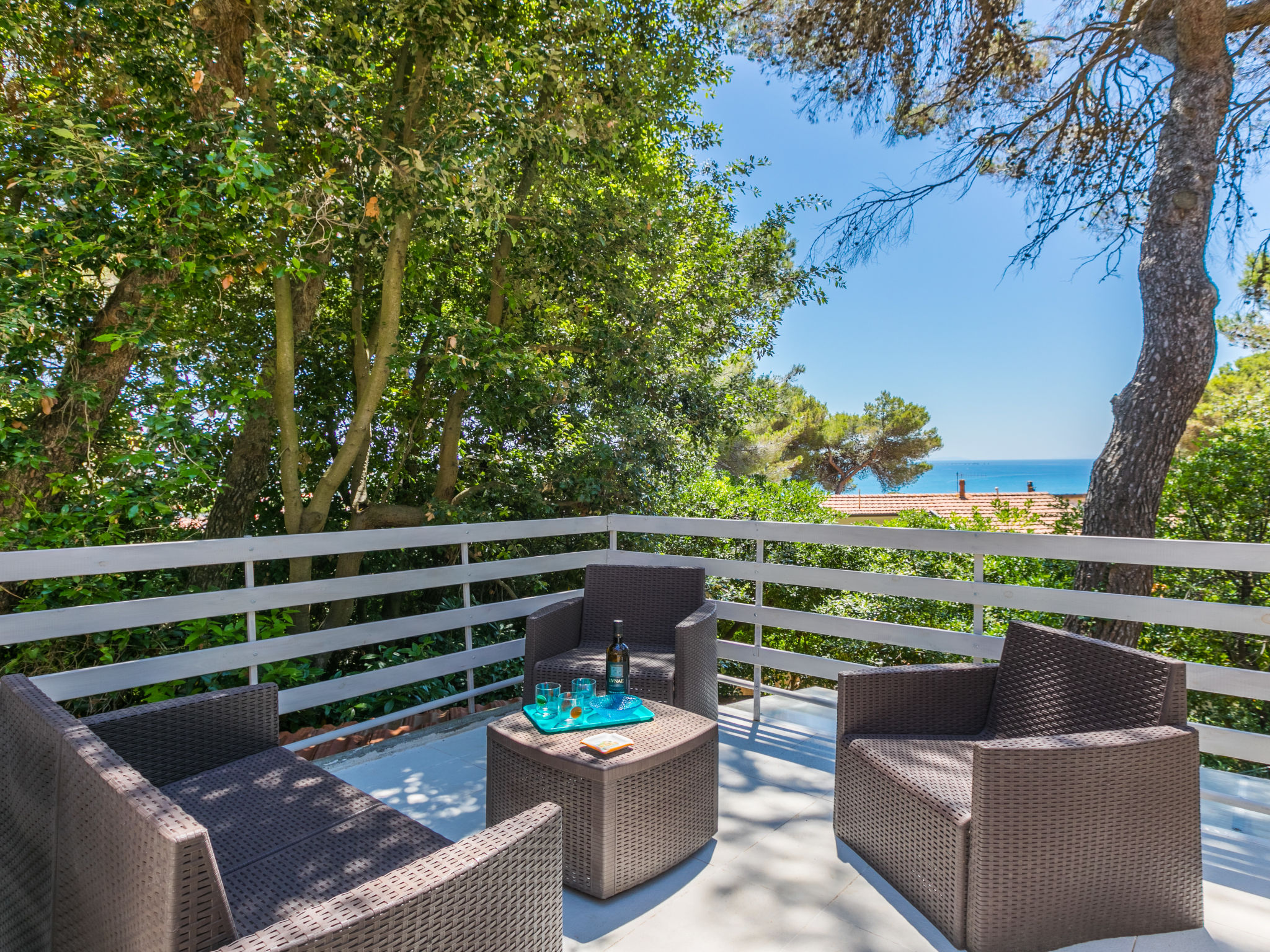 Ferienhaus mit umzäuntem Garten in Castiglioncello (Italien) und 1 Hund erlaubt