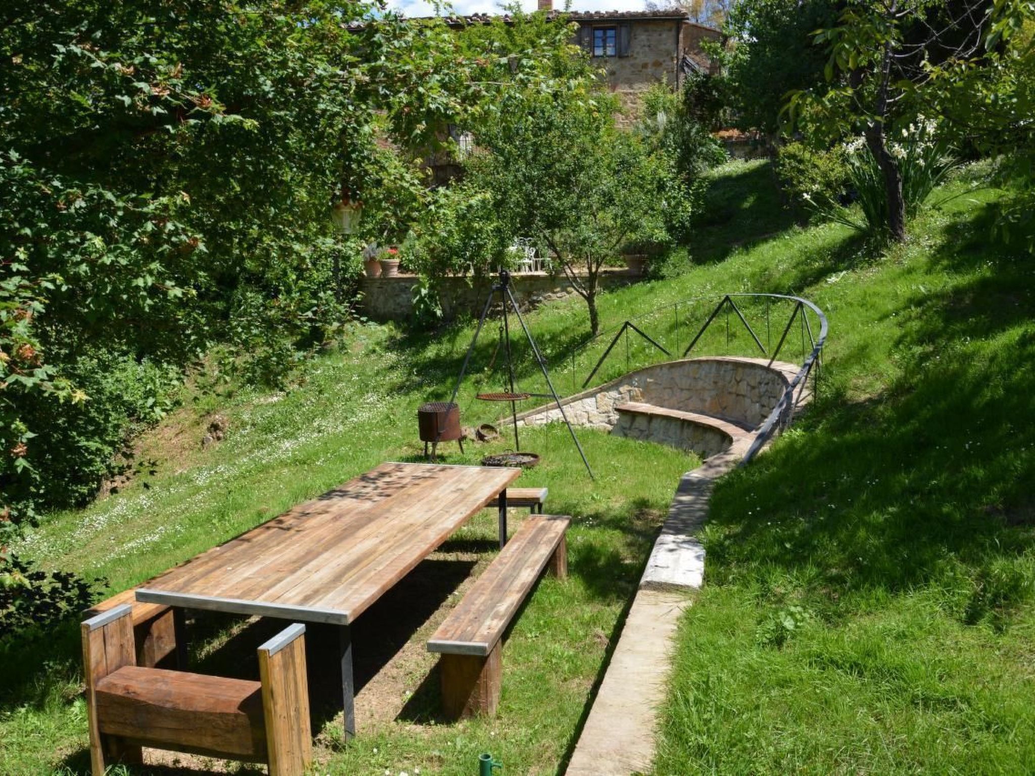 Wohnung La Capanna mit Garten und Pool-Drinnen