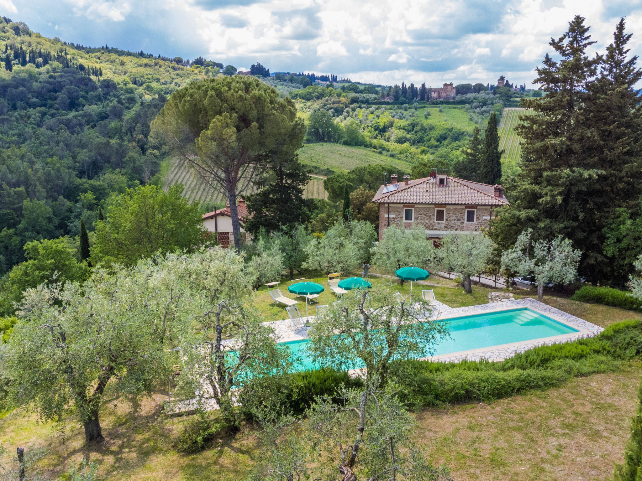 Vakantiehuis met privé zwembad in San Polo in Chianti (Italië) voor 12 personen
