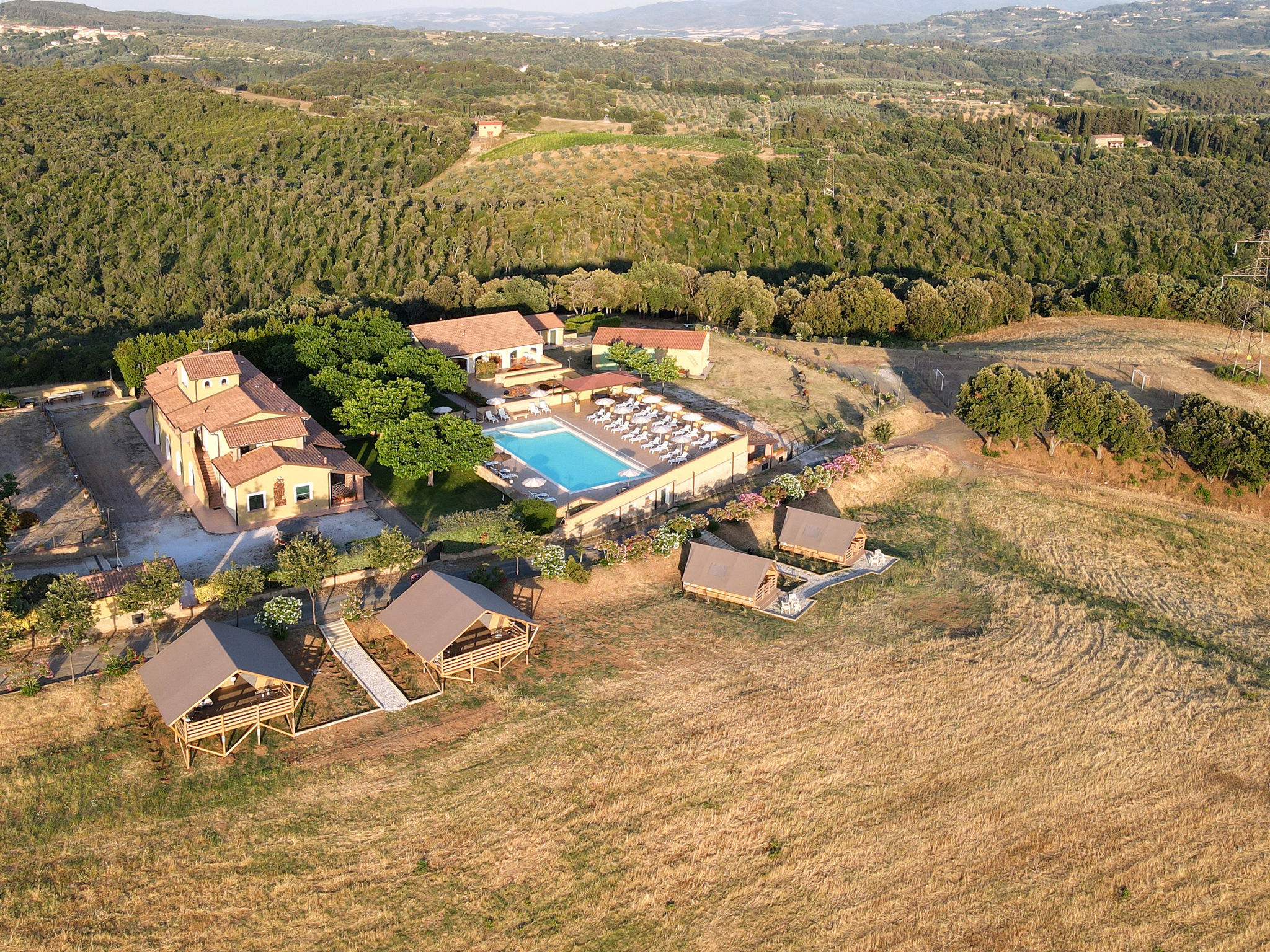 Ferienhaus mit umzäuntem Garten in Riparbella (Italien) und 1 Hund erlaubt