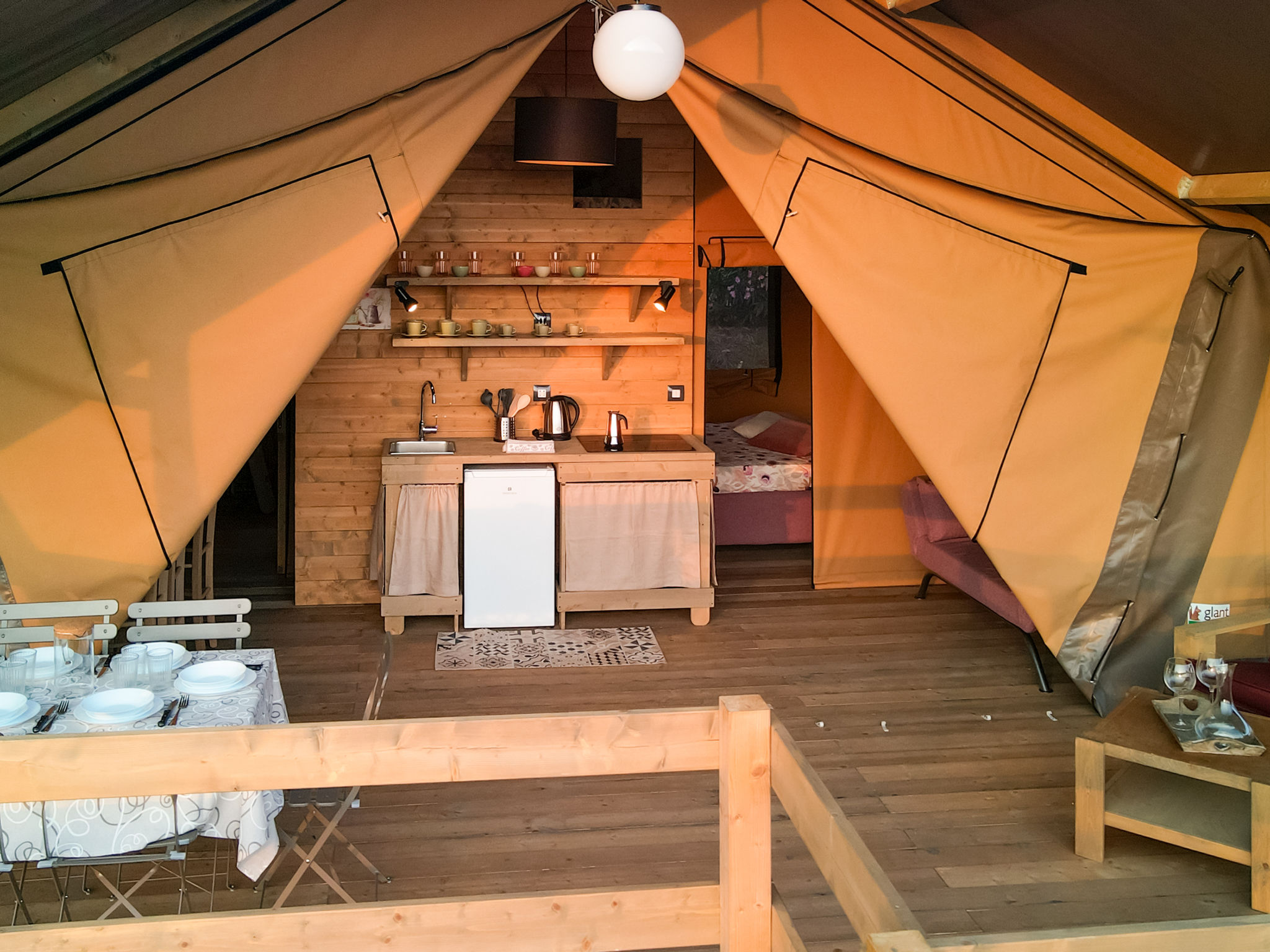 Glampingtent Zeus-Inside