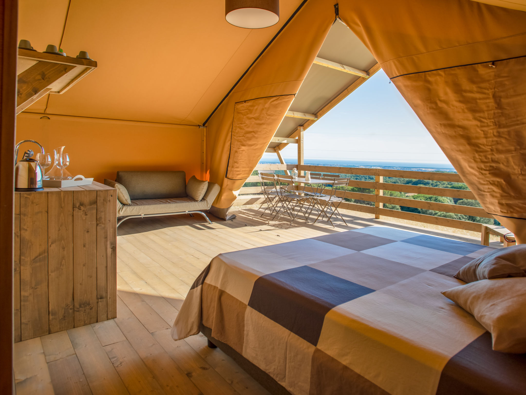 Glampingtent Minerva-Inside