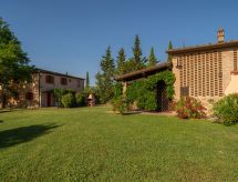 Ruim Toscaans appartement op heuvel bij Peccioli met zwembad en uitzicht - thumbnail 1