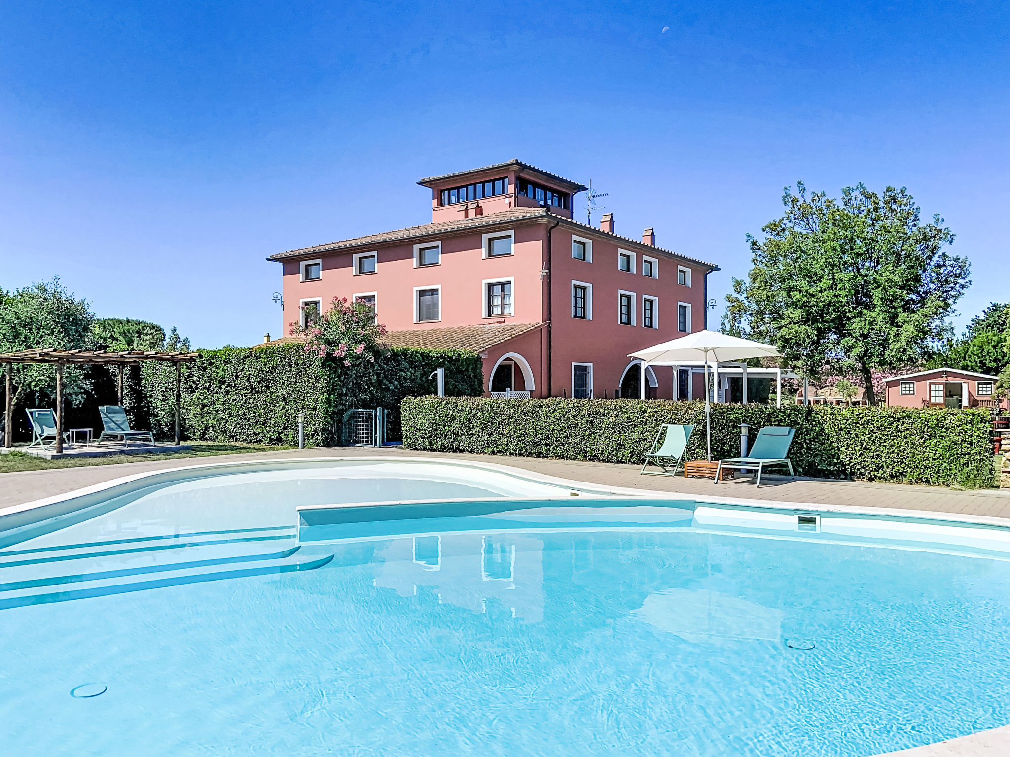 Ferienhaus mit umzäuntem Garten in Bolgheri (Italien) und 2 Hunde erlaubt