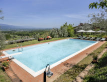 Authentiek Toscaans appartement op landgoed met zwembad in de Chianti - thumbnail 3