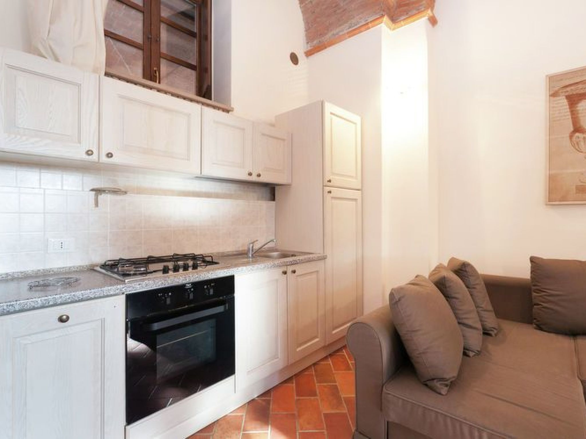 Apartment mit offenem Schlafboden und Garten-Dedans