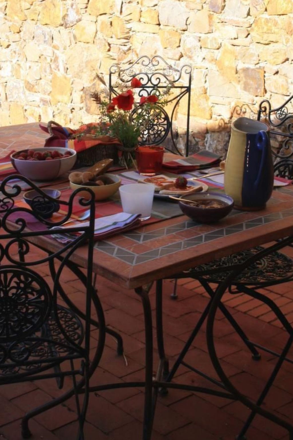 Apartment mit offenem Schlafboden und Garten-Dedans