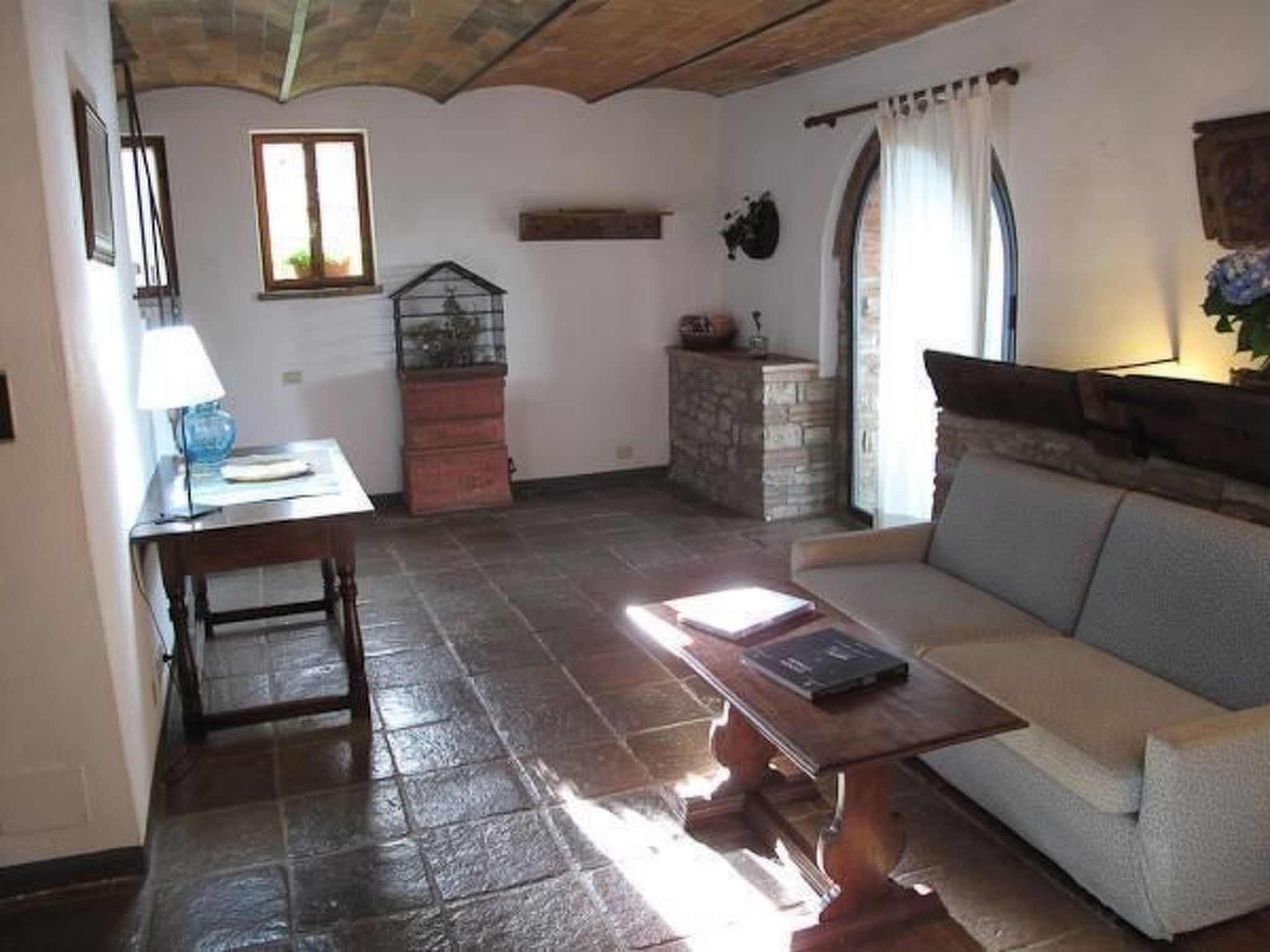 Gemütliche blaue Wohnung mit Garten-Binnen