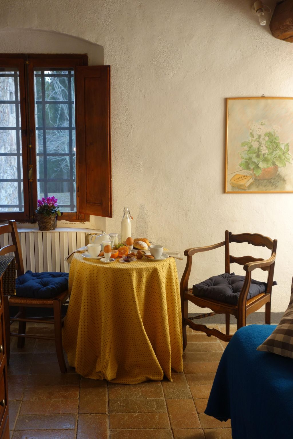 Gemütliche blaue Wohnung mit Garten-Binnen