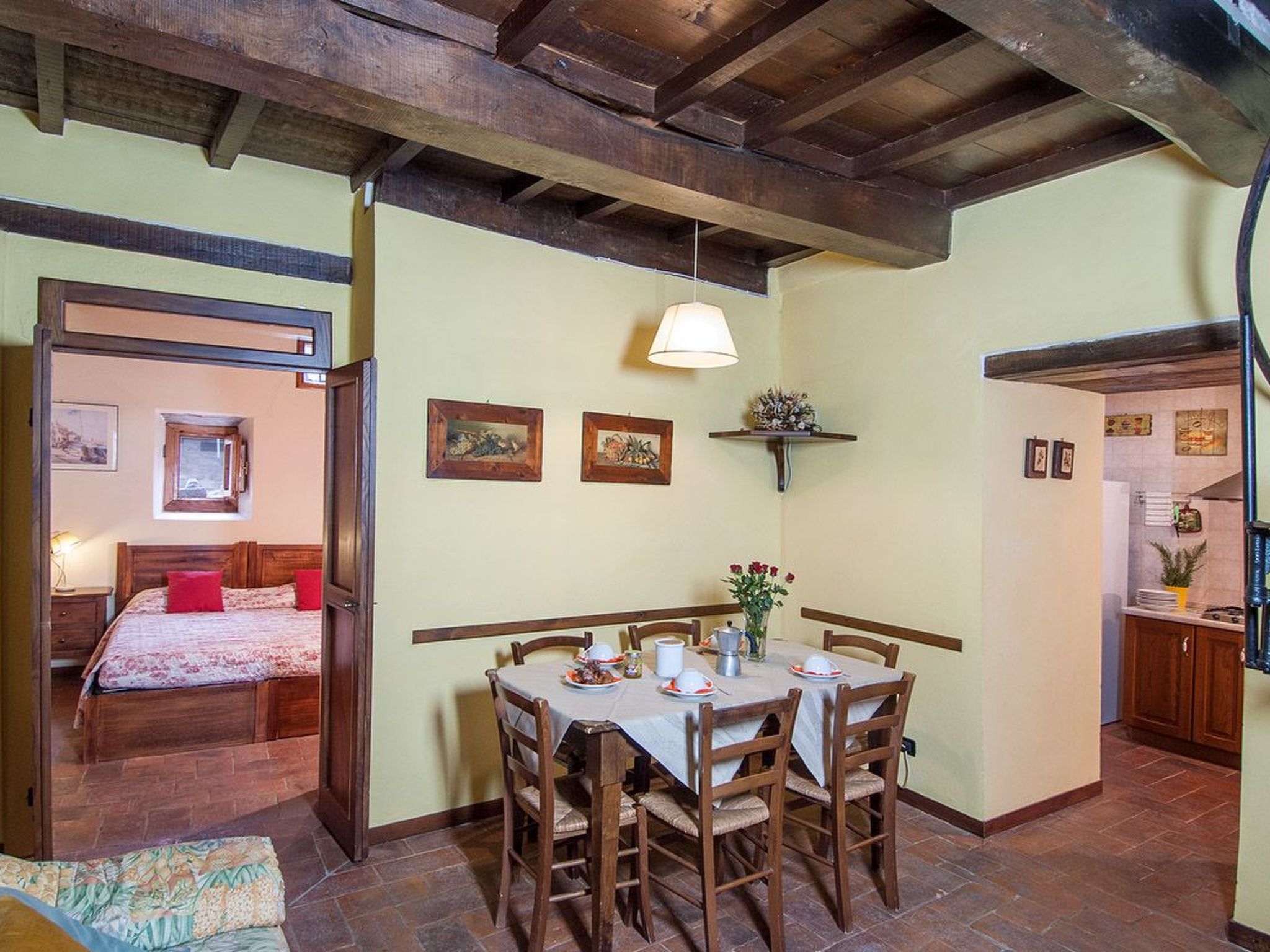 Geranei Haus mit Schwimmbad zwischen Florenz und Arezzo-Binnen