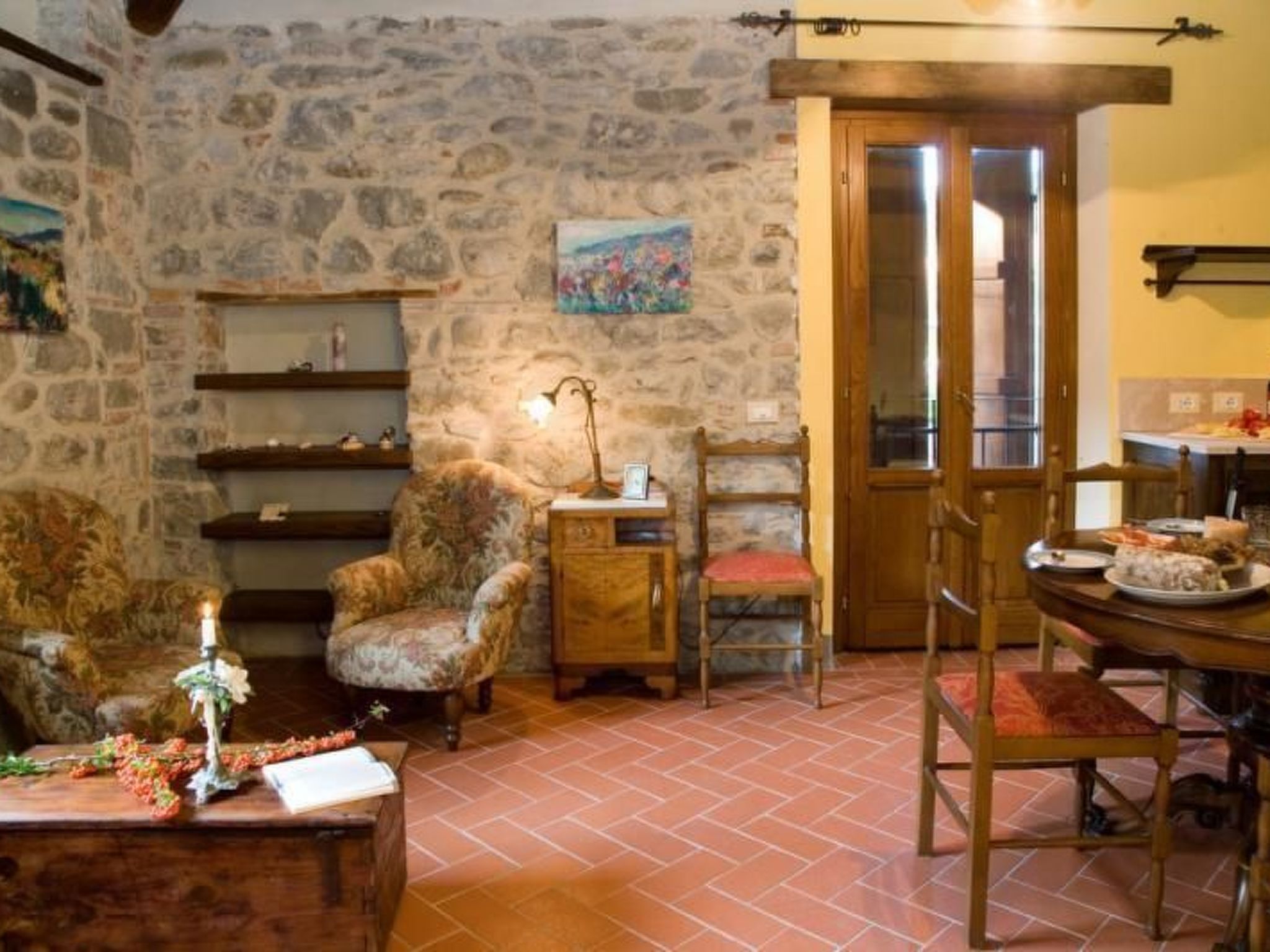 Gemütliches Steinhaus La Casetta-Binnen