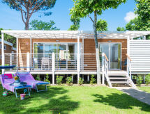 Stijlvolle bungalow voor 4 aan de Toscaanse kust, 150m van zandstrand - thumbnail 1