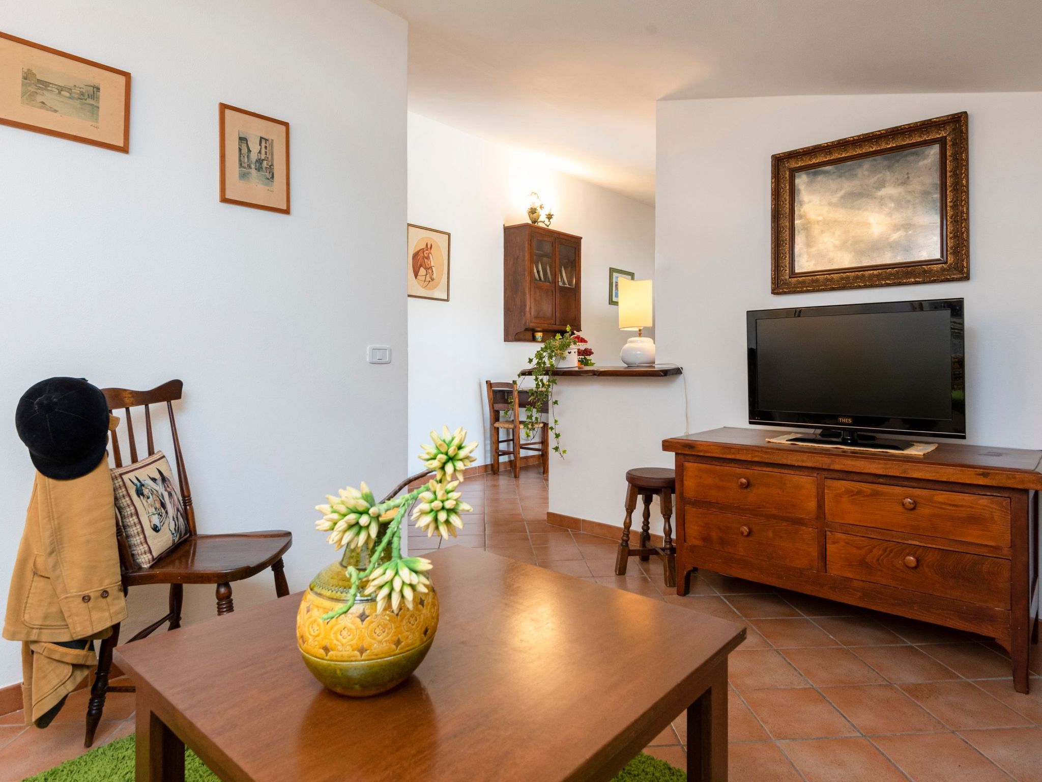 Zweizimmerwohnung für 3 Personen in einem Bauernhaus mit Schwimmbad-Binnen