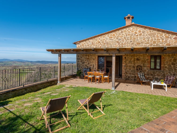 Zeezicht en rustiek vakantiehuis Civitella in Scansano in Scansano
