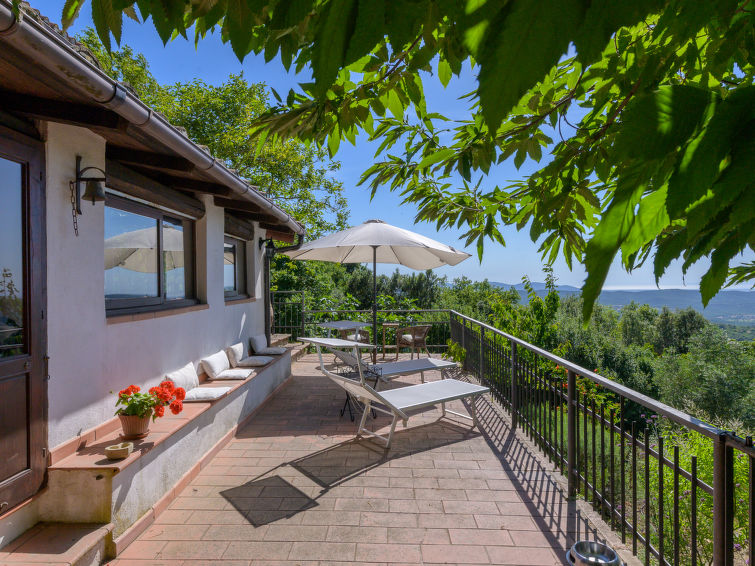 Zeezicht en rust in vakantiehuis Cuculo in Scansano in Scansano