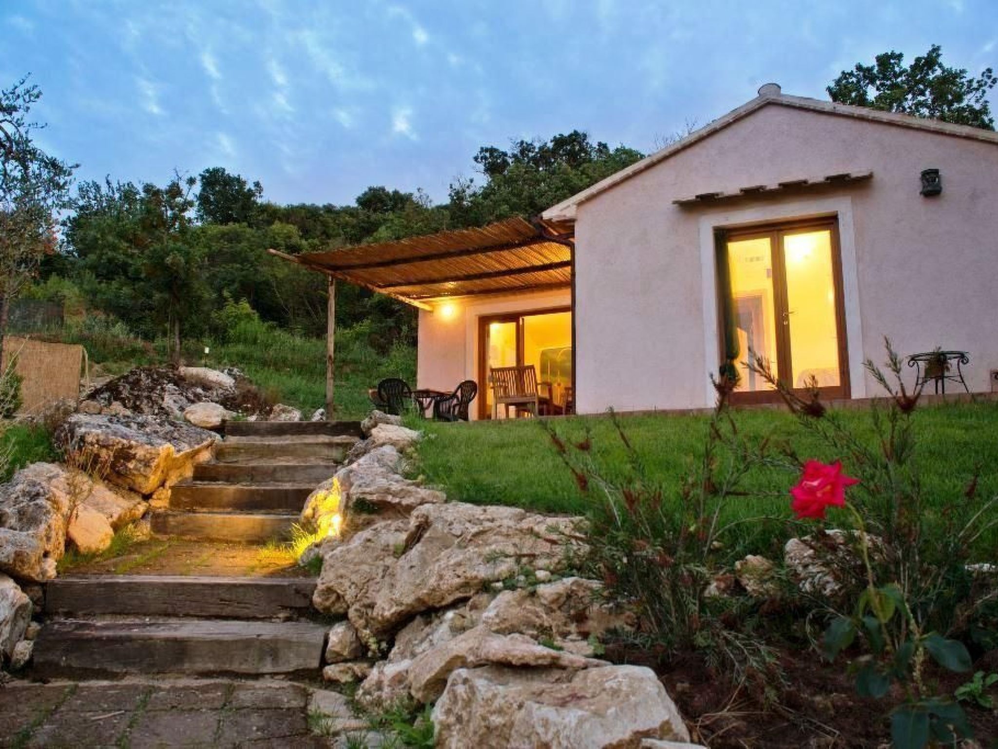 Ferienhaus mit umzäuntem Garten in Manciano (Italien) und 2 Hunde erlaubt