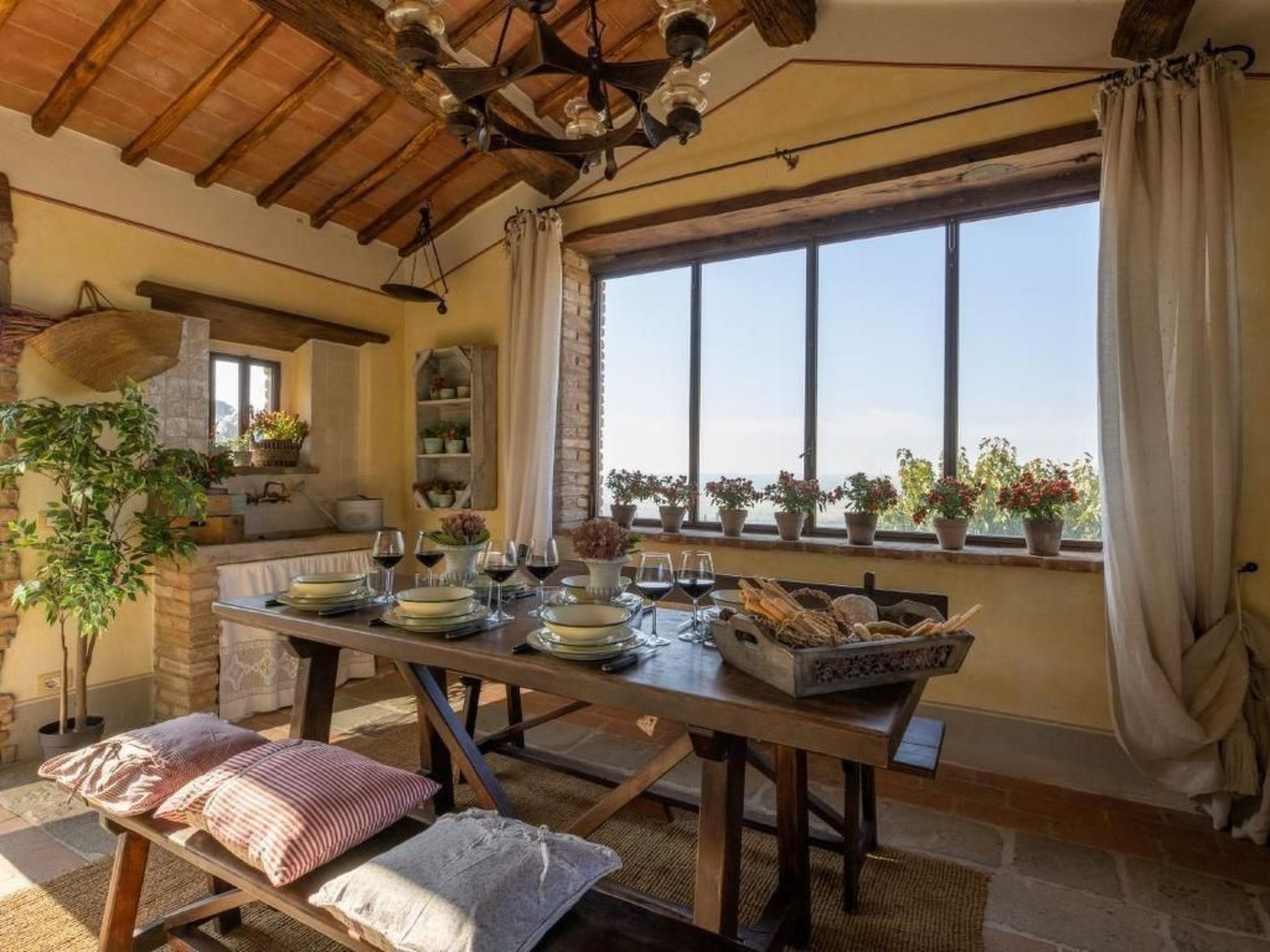 Wohnung in Cortona mit Terrasse, Garten und Grill-Binnen