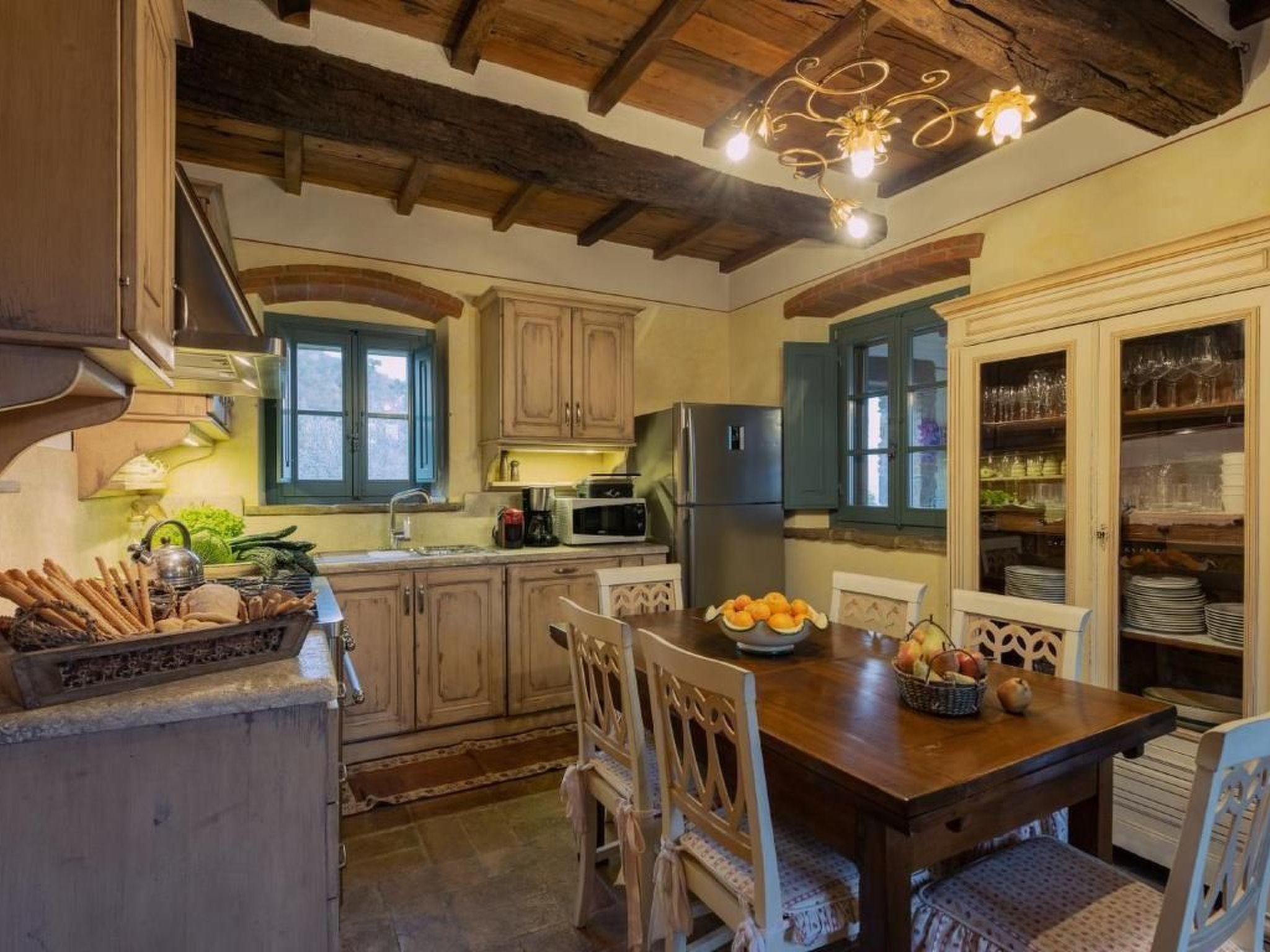 Wohnung in Cortona mit Terrasse, Garten und Grill-Binnen