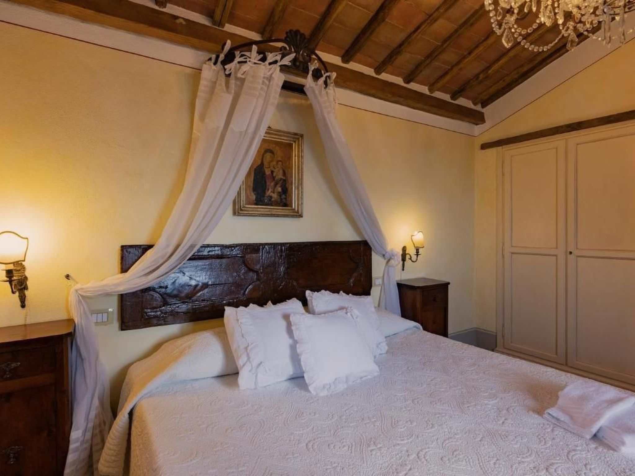 Wohnung in Cortona mit Terrasse, Garten und Grill